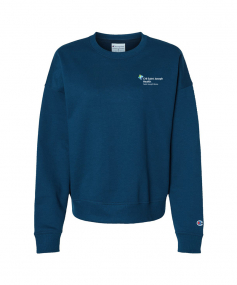 Blue champion crewneck womens clearance
